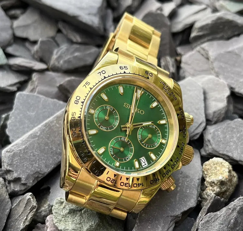 Golden Emerald Daytona - Seiko Mod