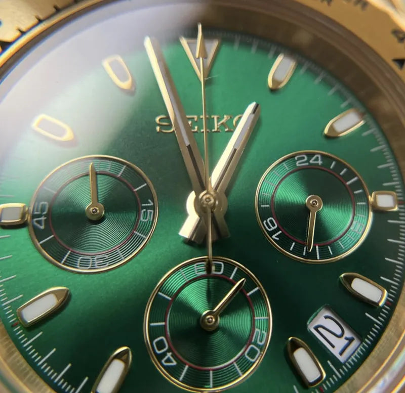 Golden Emerald Daytona - Seiko Mod